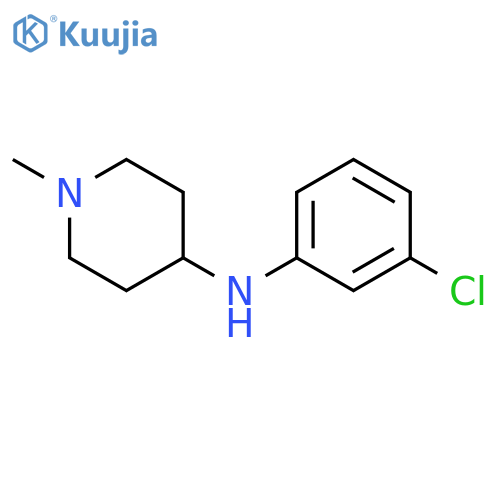 N-(3-chlorophenyl)-1-methylpiperidin-4-amine structure