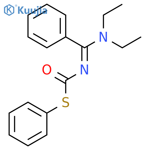 Carbamothioic acid, [(diethylamino)phenylmethylene]-, S-phenyl ester structure