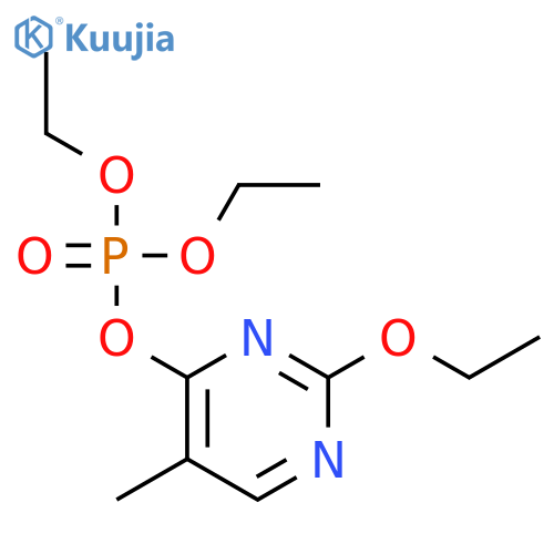Phosphoric acid, 2-ethoxy-5-methyl-4-pyrimidinyl diethyl ester structure