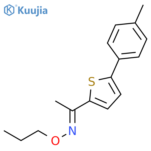 (1E)-1-[5-(4-methylphenyl)thiophen-2-yl]-N-propoxyethanimine structure