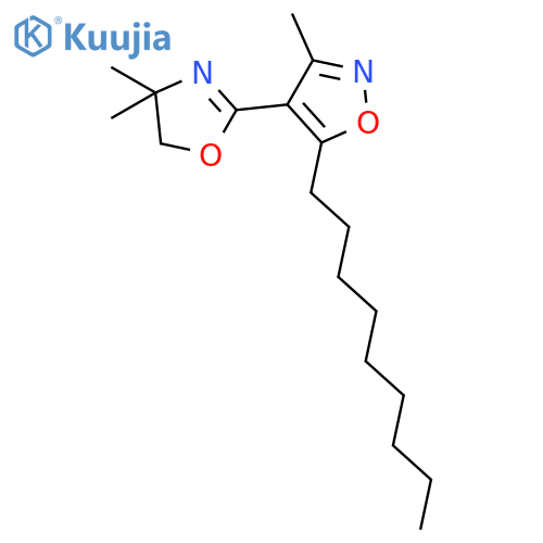 Isoxazole, 4-(4,5-dihydro-4,4-dimethyl-2-oxazolyl)-3-methyl-5-nonyl- structure