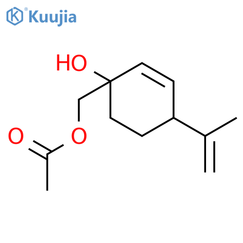 (4R)-1-Hydroxy-4-(1-methylethenyl)-2-cyclohexene-1-methanol 1-Acetate (Mixture of Diastereomers) structure