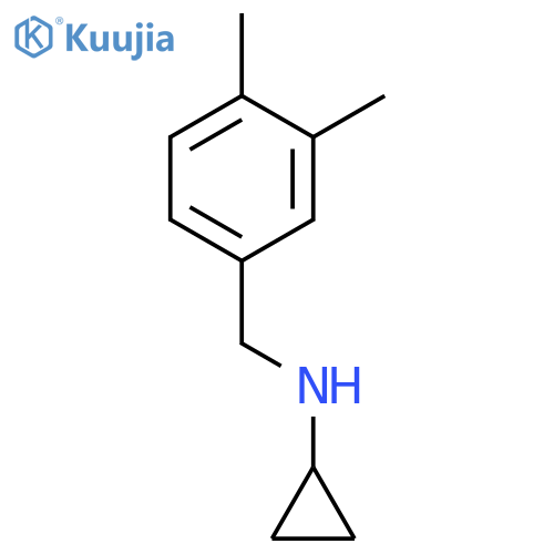 N-(3,4-dimethylphenyl)methylcyclopropanamine structure