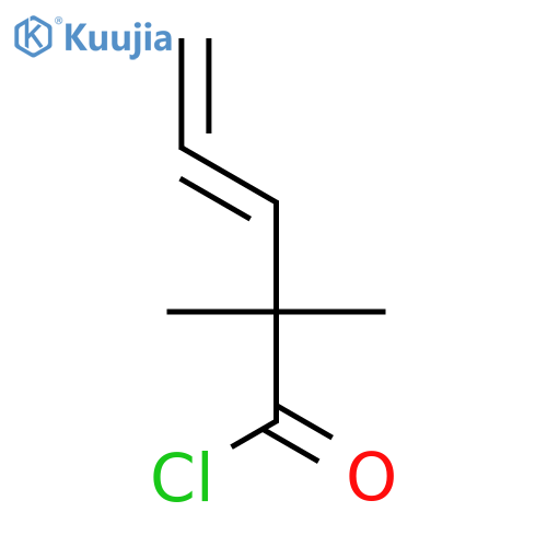 3,4-Pentadienoyl chloride, 2,2-dimethyl- structure