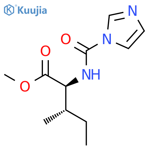 L-Isoleucine, N-(1H-imidazol-1-ylcarbonyl)-, methyl ester structure