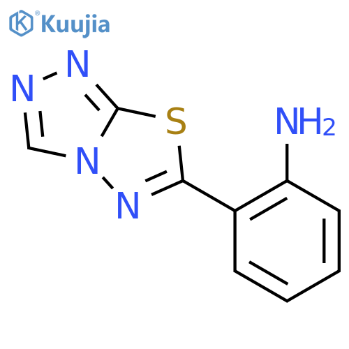 2-(1,2,4triazolo3,4-b1,3,4thiadiazol-6-yl)aniline structure