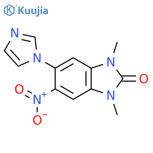 5-(1H-Imidazol-1-yl)-1,3-dimethyl-6-nitro-1,3-dihydro-2H-benzimidazol-2-one structure