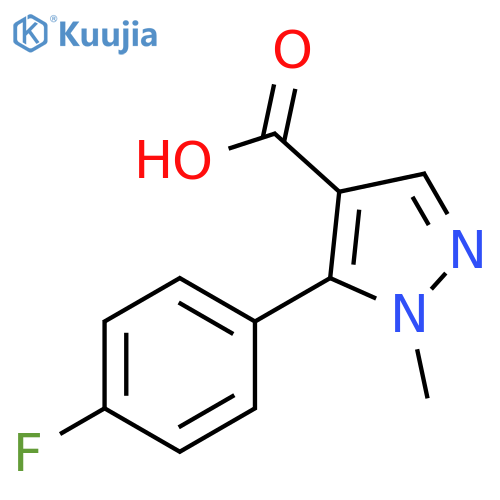 1H-Pyrazole-4-carboxylic acid, 5-(4-fluorophenyl)-1-methyl- structure