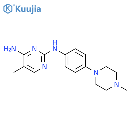 5-Methyl-n2-[4-(4-methyl-piperazin-1-yl)-phenyl]-pyrimidine-2,4-diamine structure