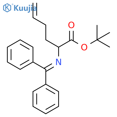 1,1-Dimethylethyl 2-(diphenylmethylene)amino-5-hexenoate structure