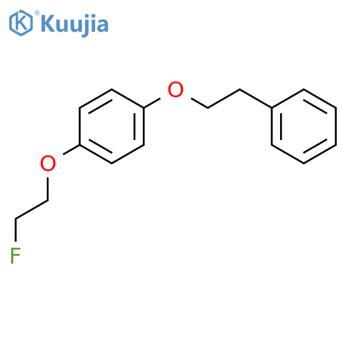 Benzene, 1-(2-fluoroethoxy)-4-(2-phenylethoxy)- structure