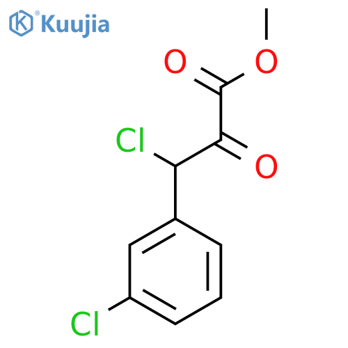 3-Chloro-3-(3-chloro-phenyl)-2-oxo-propionic acid methyl ester structure