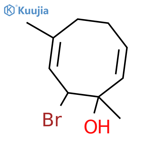 2,6-Cyclooctadien-1-ol, 8-bromo-1,6-dimethyl- structure