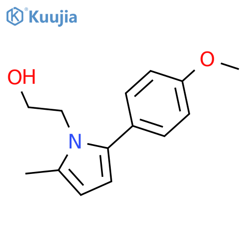 1H-Pyrrole-1-ethanol, 2-(4-methoxyphenyl)-5-methyl- structure