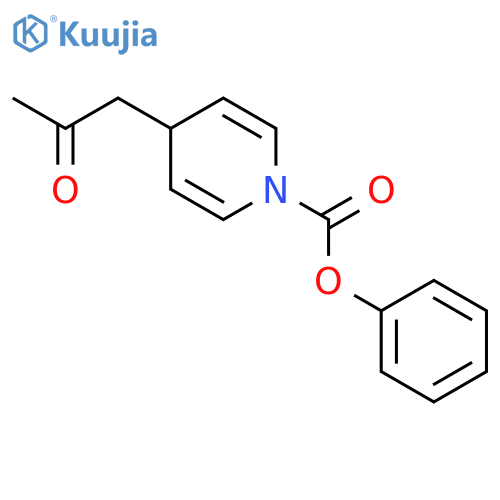 1(4H)-Pyridinecarboxylic acid, 4-(2-oxopropyl)-, phenyl ester structure