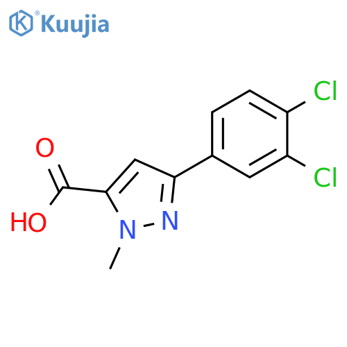 3-(3,4-dichlorophenyl)-1-methyl-1H-pyrazole-5-carboxylic acid structure