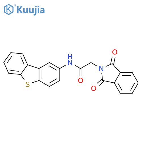 2H-Isoindole-2-acetamide, N-2-dibenzothienyl-1,3-dihydro-1,3-dioxo- structure