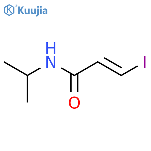 2-Propenamide, 3-iodo-N-(1-methylethyl)-, (E)- structure