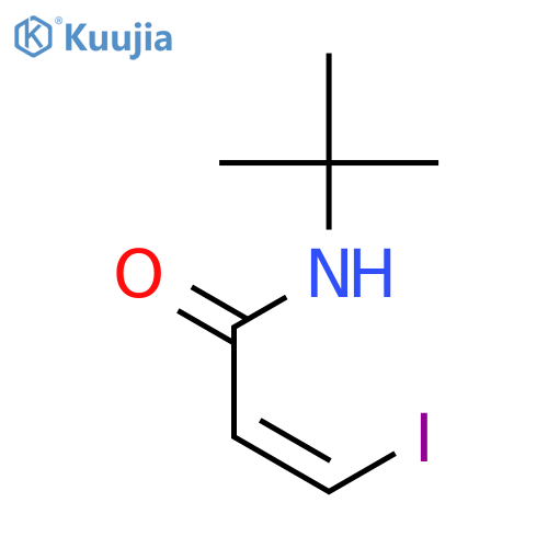 2-Propenamide, N-(1,1-dimethylethyl)-3-iodo-, (Z)- structure