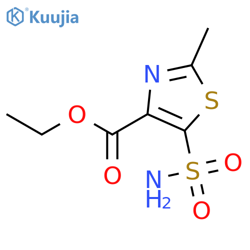 ethyl 2-methyl-5-sulfamoyl-1,3-thiazole-4-carboxylate structure