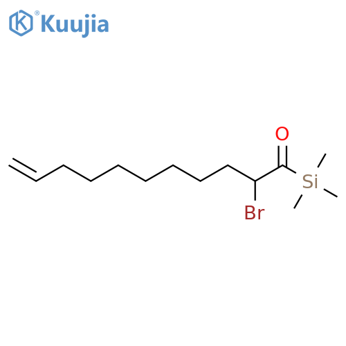 Silane, (2-bromo-1-oxo-10-undecenyl)trimethyl- structure