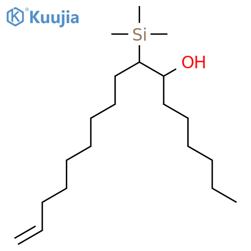 16-Heptadecen-7-ol, 8-(trimethylsilyl)- structure