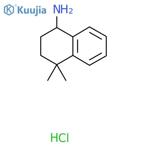 4,4-Dimethyl-1,2,3,4-tetrahydronaphthalen-1-amine hydrochloride structure