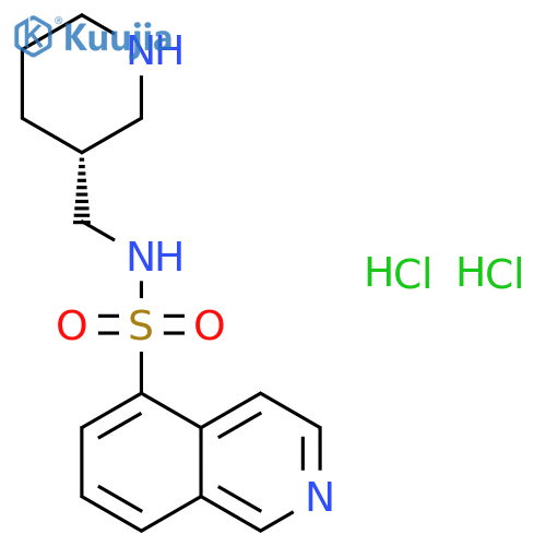 (S)-Isoquinoline-5-sulfonic acid (piperidin-3-ylmethyl)-amide dihydrochloride structure