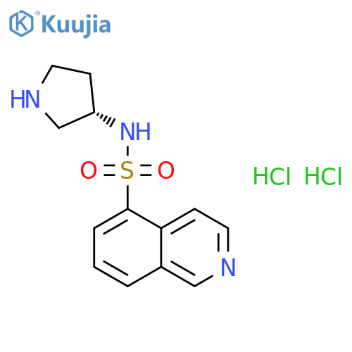 (S)-Isoquinoline-5-sulfonic acid pyrrolidin-3-ylamide dihydrochloride structure