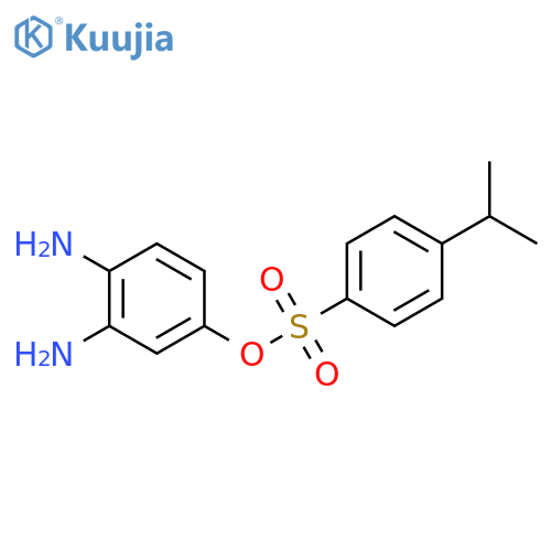 Benzenesulfonic acid, 4-(1-methylethyl)-, 3,4-diaminophenyl ester structure