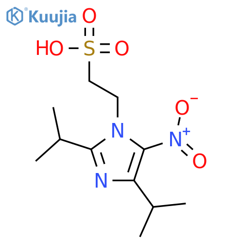 1H-Imidazole-1-ethanesulfonic acid, 2,4-bis(1-methylethyl)-5-nitro- structure