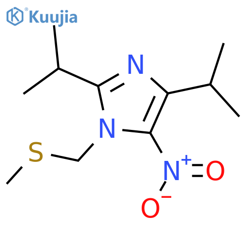 1H-Imidazole, 2,4-bis(1-methylethyl)-1-[(methylthio)methyl]-5-nitro- structure