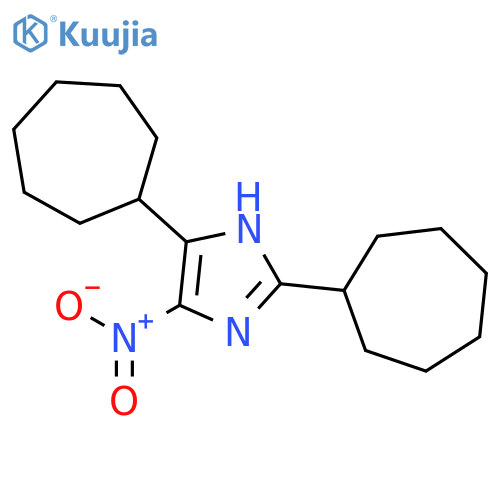 1H-Imidazole, 2,4-dicycloheptyl-5-nitro- structure