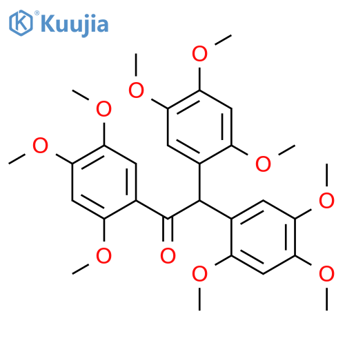 Ethanone, 1,2,2-tris(2,4,5-trimethoxyphenyl)- structure