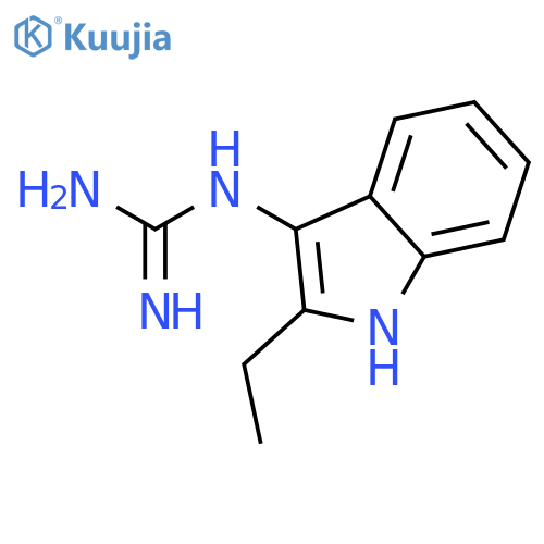 N-(2-ethyl-1H-indol-3-yl)-Guanidine structure