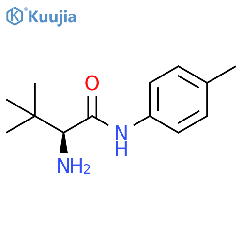 Butanamide, 2-amino-3,3-dimethyl-N-(4-methylphenyl)-, (2S)- structure