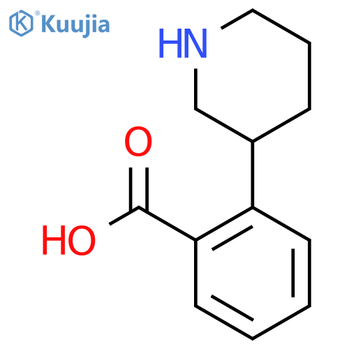 Benzoic acid, 2-(3-piperidinyl)- structure