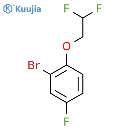 2-Bromo-1-(2,2-difluoroethoxy)-4-fluorobenzene structure
