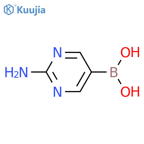 (2-Aminopyrimidin-5-yl)boronic acid structure