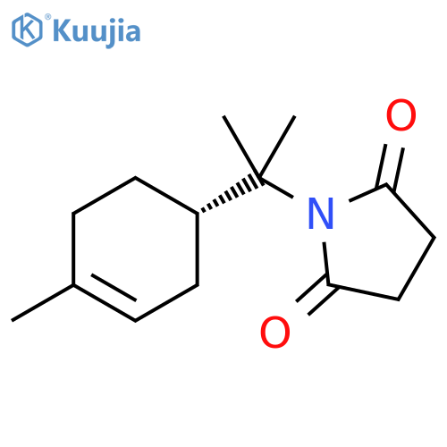 2,5-Pyrrolidinedione, 1-[1-methyl-1-(4-methyl-3-cyclohexen-1-yl)ethyl]-, (S)- (9CI) structure