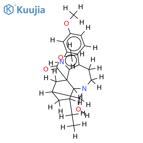 19-hydroxy-13-methoxy-ibogamine-18-carboxylic acid methyl ester structure