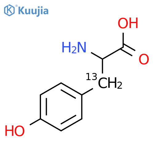 dl-tyrosine-beta-13c structure