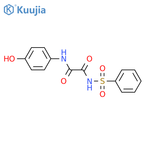 N-(4-hydroxyphenyl)-N'-(phenylsulfonyl)ethanediamide structure