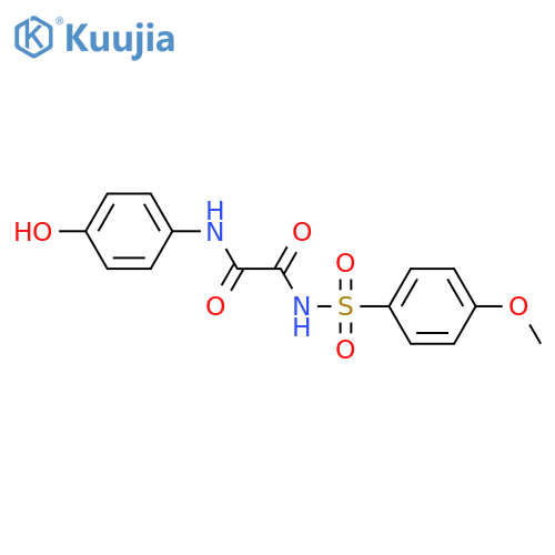 Ethanediamide,N1-(4-hydroxyphenyl)-N2-[(4-methoxyphenyl)sulfonyl]- structure