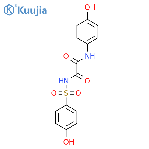 N-(4-hydroxyphenyl)-N'-[(4-hydroxyphenyl)sulfonyl]ethanediamide structure