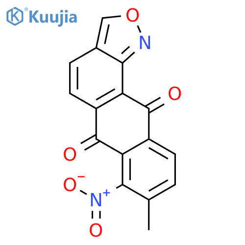 Anthra[1,2-c]isoxazole-6,11-dione, 8-methyl-7-nitro- structure