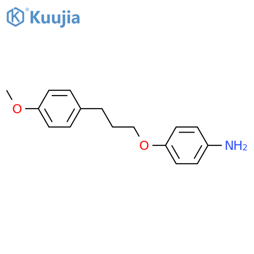 Benzenamine, 4-[3-(4-methoxyphenyl)propoxy]- structure