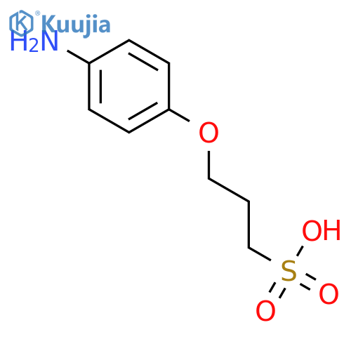 1-Propanesulfonic acid, 3-(4-aminophenoxy)- structure