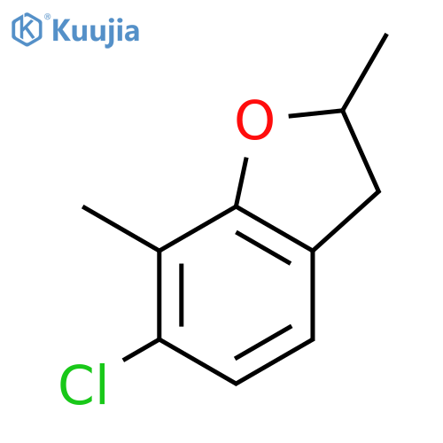 2,3-Dihydro-6-chloro-2,7-dimethylbenzofuran structure