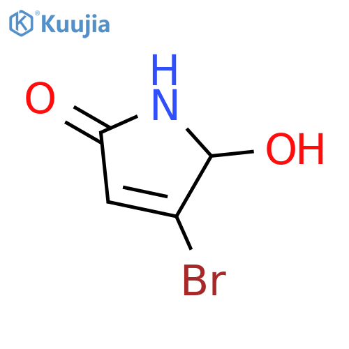4-bromo-1,5-dihydro-5-hydroxy-2H-Pyrrol-2-one structure